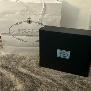 Prada bag and box, gift wrap includes small strap dust bag
